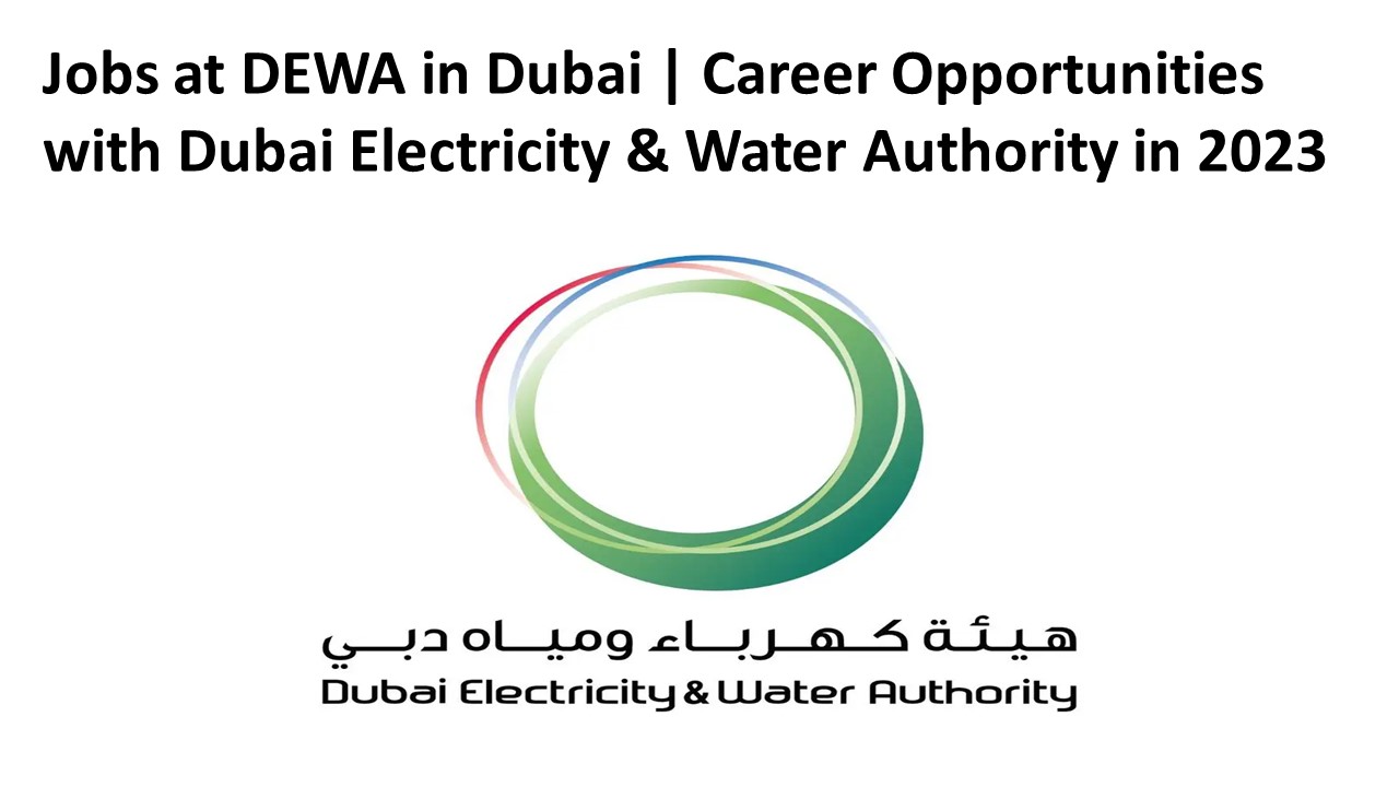 Jobs at DEWA in Dubai 