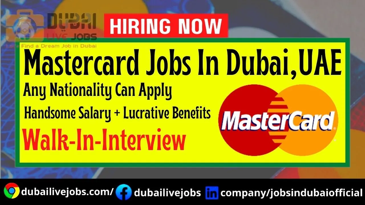 Mastercard Jobs In Dubai